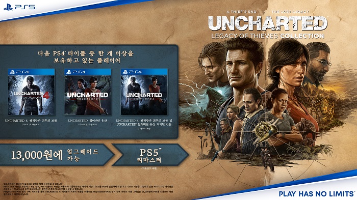 UNCHARTED: 레거시 오브 시브즈 컬렉션, 2022년 1월 28일 출시
