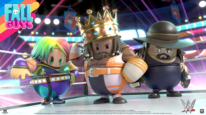 WWE 인기스타를 폴가이즈와 포트나이트에서 만난다