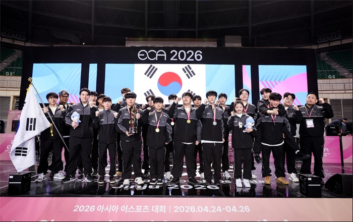 대한민국, 2026 아시아 이스포츠 대회 진주(ECA)서 첫 종합우승 쾌거
