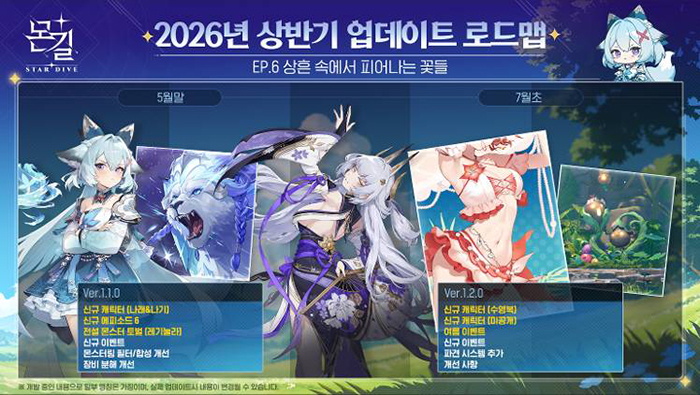 ＂성장과 소통 두 마리 토끼 잡는다＂ 넷마블 '몬길: 스타 다이브', 상반기 업데이트 로드맵 총정리